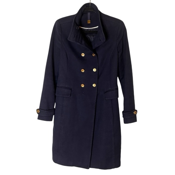MNG Suit Women's Military Style Double Breasted Trench Coat- Size Small - Picture 3 of 12